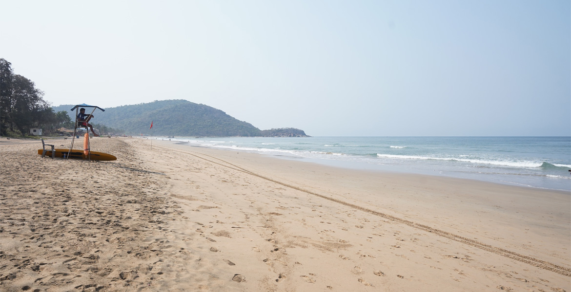 Lifeguard tower on Agonda Beach, Goa