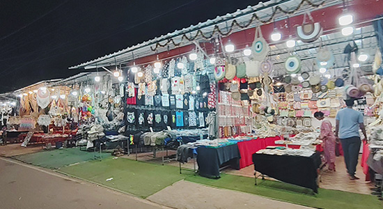 Shopping stalls at Anjuna Flea Market Goa