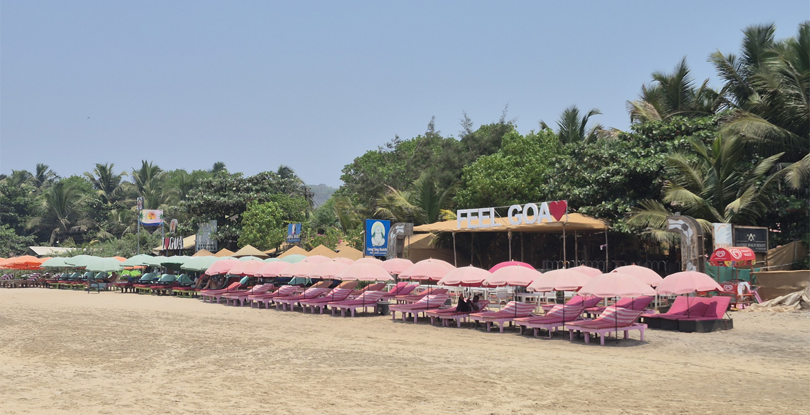 Beachside restaurant at Arambol Beach Goa