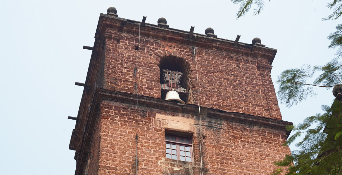 Bell tower of Basilica of Bom Jesus, Goa