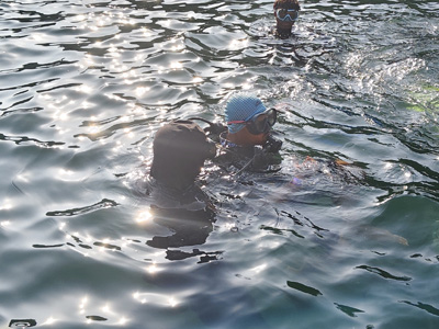 Scuba diving activity at Bogmalo Beach Goa with divers exploring the underwater marine environment