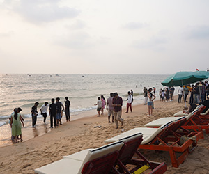 Shoreline at Candolim Beach Goa