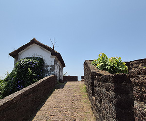 Stone pathway at Chapora Fort Goa