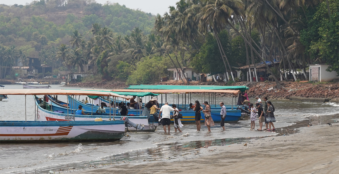 Boat ride at Coco Beach Goa