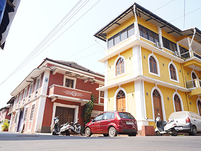 Portuguese heritage houses in Fontainhas Goa