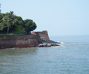 Sea walls of Fort Aguada Goa