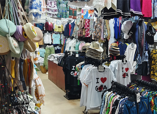Clothing and souvenir shop in Goa