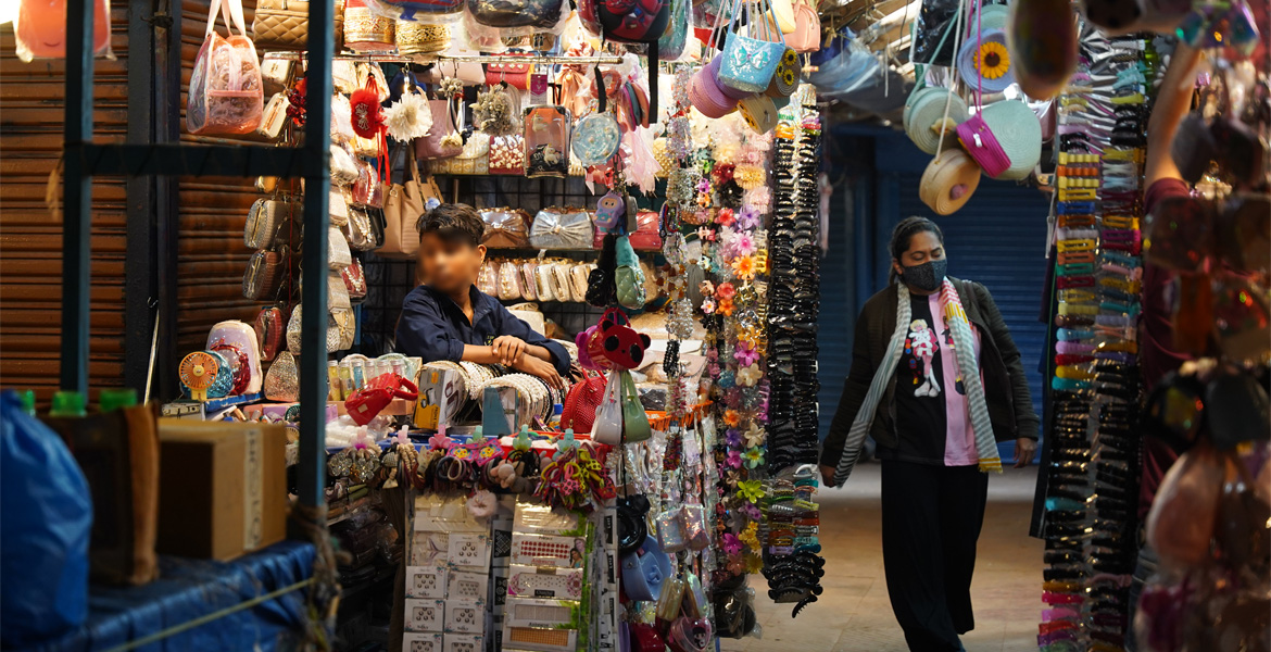 Accessories shop at Margao Market Goa
