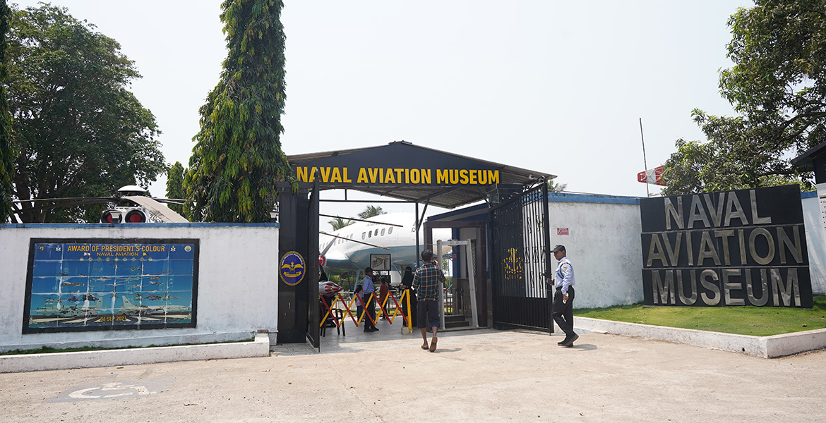 Naval Aviation Museum entrance in Goa