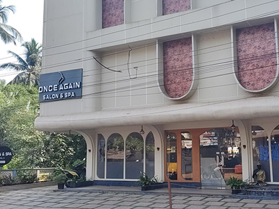 Exterior view of Once Again Salon and Spa building in Goa