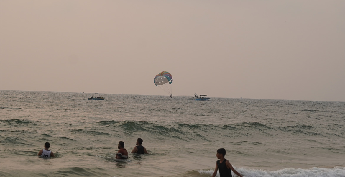 Parasailing at Candolim Beach Goa