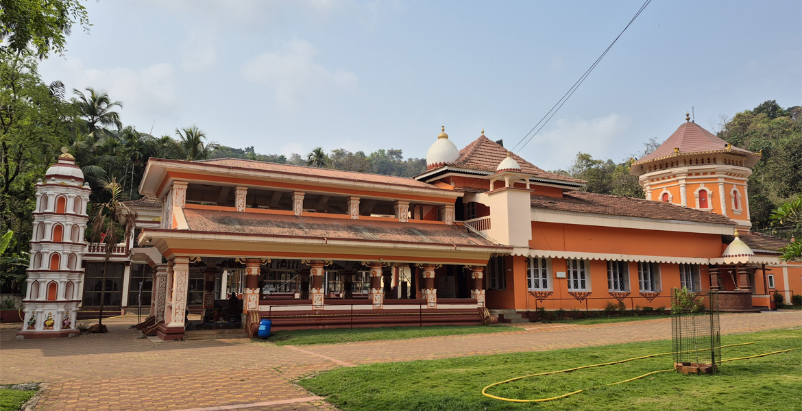 Panoramic view of Shantadurga Temple Goa