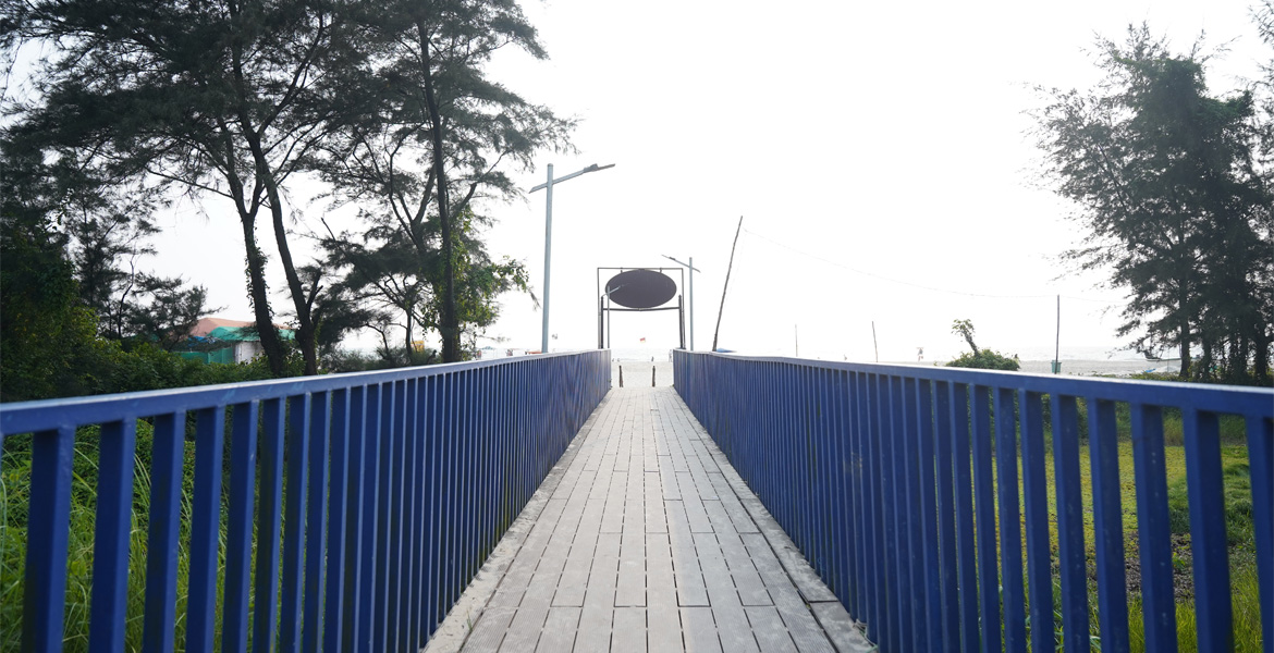 Boardwalk to Varca Beach Goa