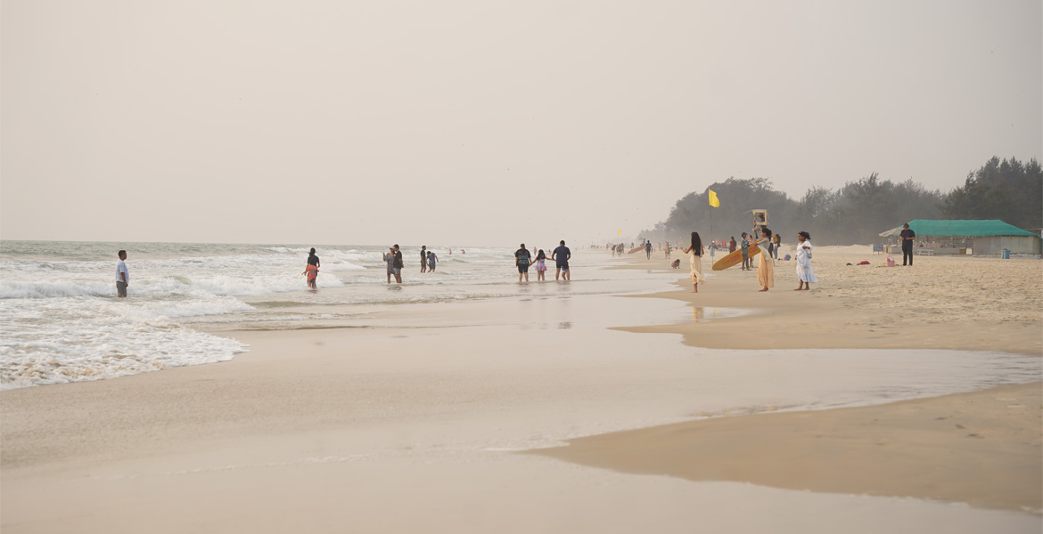 Shoreline at Varca Beach Goa