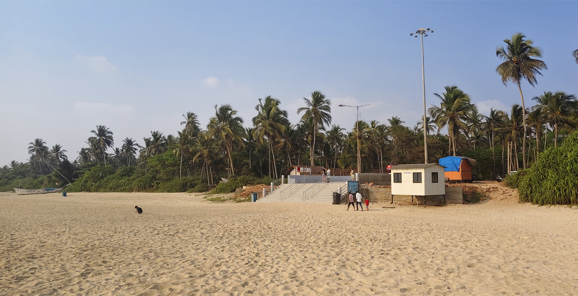 Entrance to Velsao Beach Goa