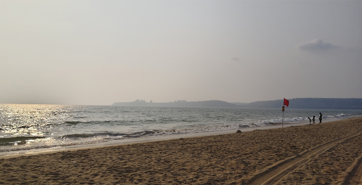 Shoreline at Velsao Beach Goa