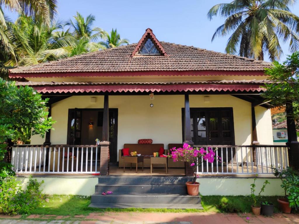 Exterior view at Beach Villas in Morjim, Goa