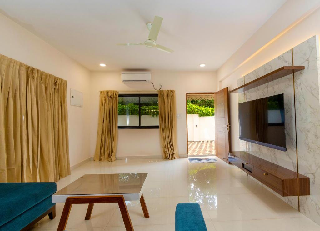 Living Hall at DE12 VILLAS ANJUNA