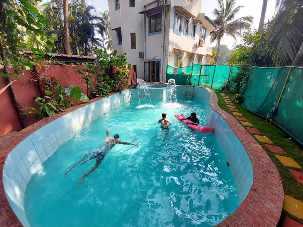 Exterior view of private pool villa in Goa